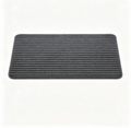 HalliePet Futtermatte für Haustiere | HalliePet Saugfähige Platzmatte Hund Katze, Wasserdichte Gummirückseite, 51×30cm Dunkelgrau Gestreift